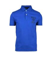 North Sails Men's  Cotton Blend Polo With Button Fastening In Blue