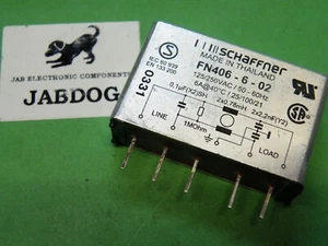 Filtro de red PCB Schaffner FN406-6-02 110/250VAC 50-60Hz 6A 37g GK49c - Imagen 1 de 4