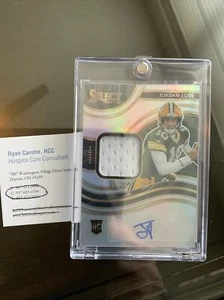 Jordan Love 2020 Panini Select Silver Prizm Rookie Patch Autograph /199 RC Auto - Picture 1 of 8