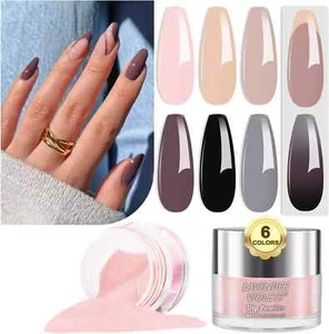 Lavender Violets 14G x 6 Colours Dip Powder French Nail Art - Picture 1 of 5