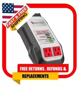 VECTOR 500 Watt Power Inverter, Dual Power Inverter, Two USB Charging Ports - Picture 1 of 8