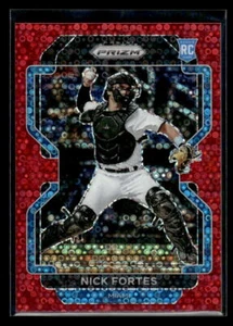 2022 Panini Prizm #172 Nick Fortes 50/99 Rookie Red Donut Circles Marlins - Picture 1 of 2