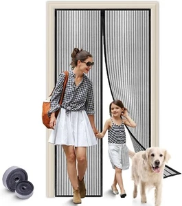 Zanzariera Magnetica per Porta, anti Insetti Non è Necessario Praticare Fori - Foto 1 di 6