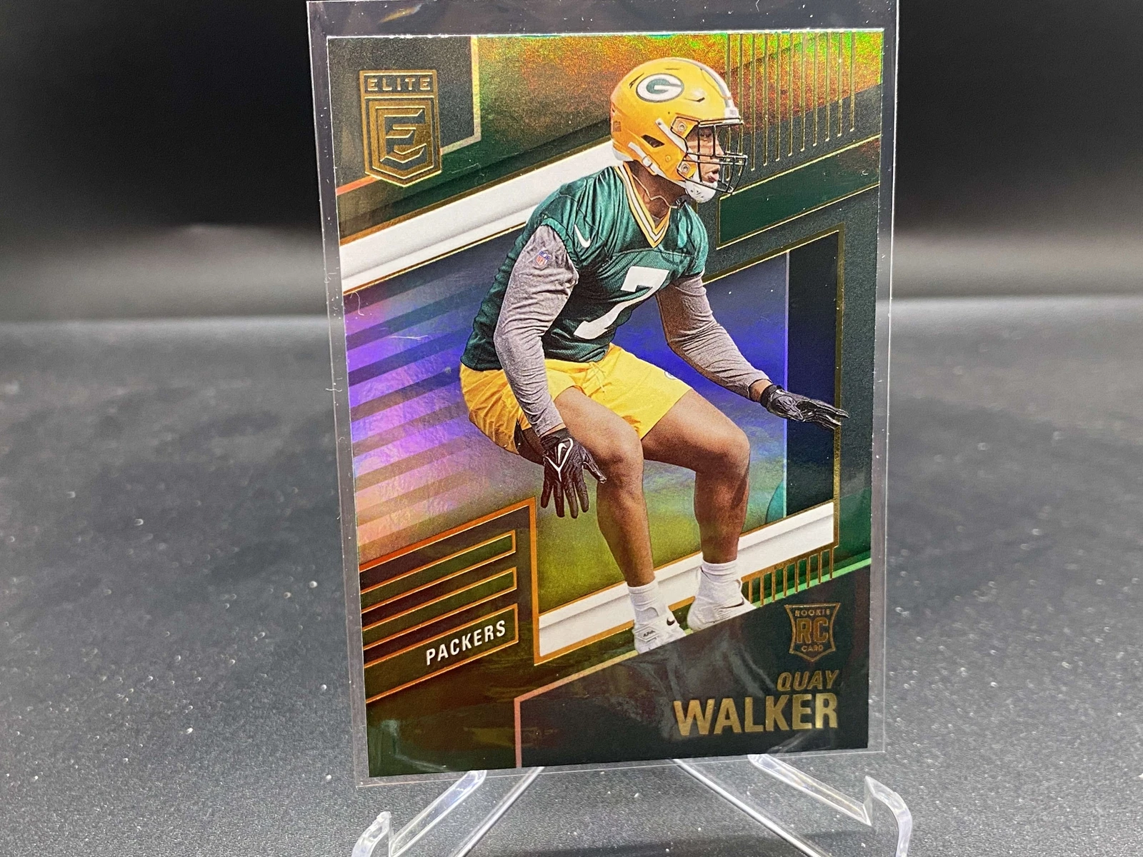 Quay Walker 2022 Donruss Elite Green #186 Georgia Packers RC Rookie