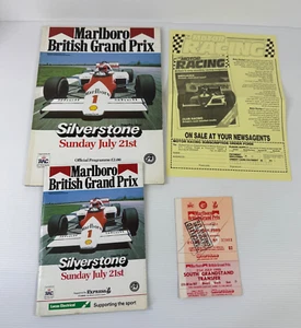 Marlborough British Grand Prix Silverstone 1985 Ticket & Programme Bundle - Picture 1 of 17