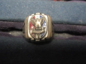 Eagle Scout Ring, 1940's Well Worn, Size 8   cov16 - Picture 1 of 2