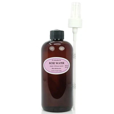 Organiс Pure Rose Water Skin Face Facial Toner Cleanser Comes with a Sprayer - Image 1 of 4