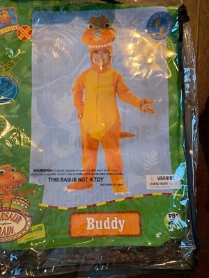 PBS Jim Hensons Dinosaur Train BUDDY Halloween Costume Toddler 3/4 Cosplay - Image 1 of 4