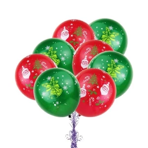 10 x 12 Zoll rot frohe Weihnachten bedruckte Latexballons Weihnachten Party Dekoration Ballons - Bild 1 von 33