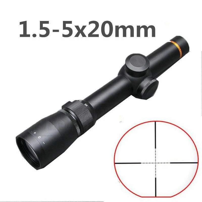 1.5-5x20 mm VX-3i Duplex Reticle Rifle Scope Hunting Sight w/Rail Mount - Image 1 of 4