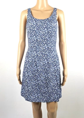 Vestido Vaina Vintage PIMKIE Años 90 Mujer Azul Blanco Estampado Floral Talla 6 Informal Foto 1 de 4