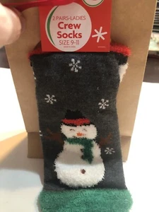 Christmas socks size 9-11 2pairs - Picture 1 of 1