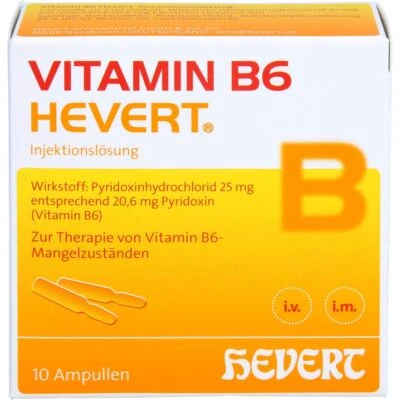 HEVERT-ARZNEIMITTEL GMBH & CO. KG VITAMIN B6 HEVERT Ampullen 20 ml PZN 03919991