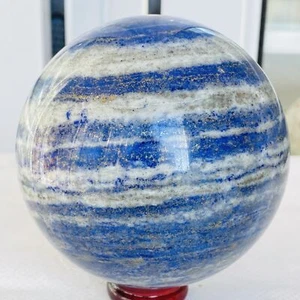 Natürliche Lapislazuli Kugel Quarz Kristall Kugel Reiki Heilung 1800G - Bild 1 von 12