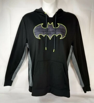Batman DC Comics Mujer Talla 2XL Pullover Sudadera con Capucha BRILLA Negro Gris Foto 1 de 4