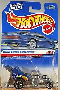 1999 Vintage Hot Wheels #680 Prima Edizione 24/26 BABY BOOMER Blu con Cromo 5 Sp - Foto 1 di 4