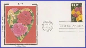 USA3 #2379 U/A COLORANO SILK FDC   Love Roses - Imagen 1 de 1