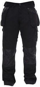 Mens WorkWear Trousers Cargo Combat Cordura Knee Reinforcement Utility Work Pant