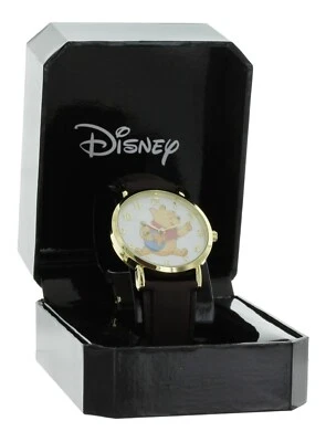 RELOJ DISNEY WINNIE THE POOH TONO DORADO FÁCIL DE LEER CON ABEJAS GIRATORIAS Foto 1 de 3