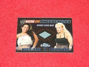 MICKIE JAMES BETH PHOENIX 2008 TOPPS HERENCIA CROMO RELIQUIA TAPETE (H-1682) - Imagen 1 de 1