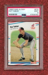 1988 FLEER GLOSSY #618 PAT TABLER PSA 9 MINT POP 1 NONE HIGHER CLEVELAND INDIANS - Picture 1 of 1