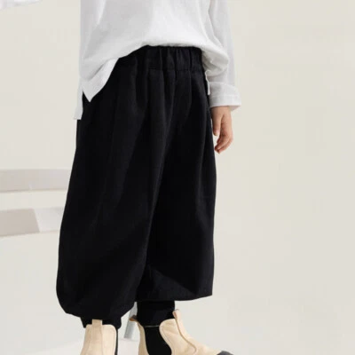 Niños Niños Pantalones Térmicos Forrados de Vellón Bloomer Informales Harén Pantalones Gruesos Invierno Foto 1 de 4