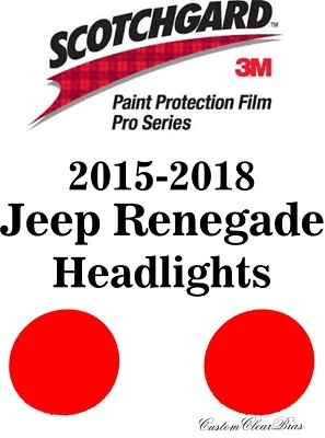 Пленка защитная краска 3M Scotchgard серия Pro 2015 2016 2017 2018 Jeep Renegade - Изображение 1 из 3