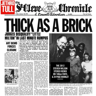 Jethro Tull ~ Thick As A Brick (1972)  12" VINYL 180G RECORD LP 2015 •• NEW •• - Image 1 of 3