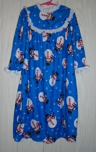 BellePointe Nightgown Girl's size 4 Sleepwear Lace Trim Flannel Vintage EUC - Picture 1 of 9