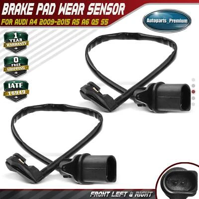 2x Front Left and Right Brake Pad Wear Sensor for Audi A4 2009-2015 A5 A6 Q5 S5 - Image 1 of 4