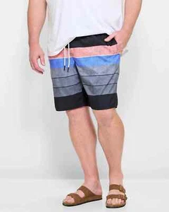 Mens size 6XL Man Plus retro stripe Boardshorts boardies shorts Target NEW 2355 - Picture 1 of 4