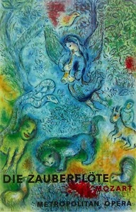 MARC CHAGALL The Magic Flute (Die Zauberflote) 1967 Mourlot Lithograph Art Print - Picture 1 of 1