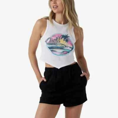 O'Neill Sonnet Pull On Black Denim Shorts NWT Large Foto 1 de 4