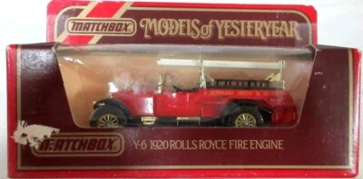 Matchbox Y - 6 MODELS OF YESTERYEAR 1920 ROLLS ROYCE FIRE TRUCK 1984 - Image 1 of 3