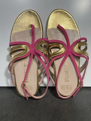 NEW STUART WEITZMAN SANDALS SIZE 35  All Leather Made In Spain - Image 1 of 4