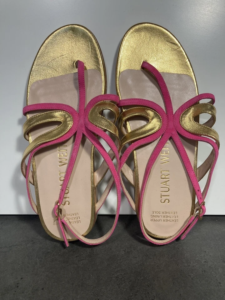 NEW STUART WEITZMAN SANDALS SIZE 35  All Leather Made In Spain - Image 1 of 4