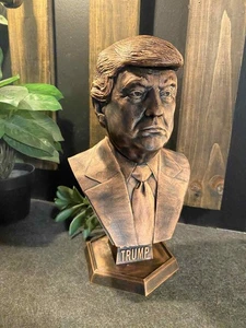 Donald Trump Kupferstatue 13 ZOLL GROSS - Bild 1 von 6
