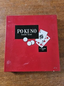Vintage Po-Ke-No Board/Card Game 12 Board Set - Picture 1 of 3