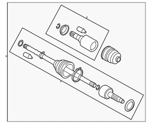 Genuine Subaru Axle Assembly 28321FJ030 - Picture 1 of 2