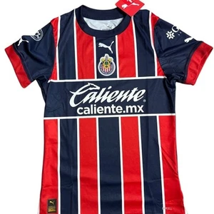 PUMA Chivas 2023 Men's Soccer Jersey Blue Red Striped Shirt XS - Picture 1 of 10