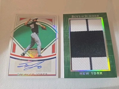 2025 Panini Boys of Summer Baseball SPENCER JONES Jumbo Patch RC Auto Book /15 - Image 1 of 4