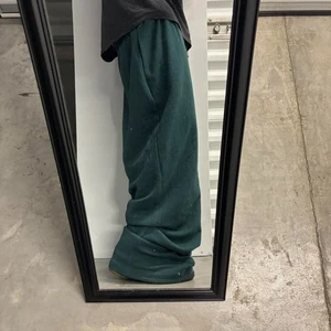 Vintage Y2K/2000s Baggy Forest Green Wide Leg Skater Sweatpants! Size 2XL - Picture 1 of 5