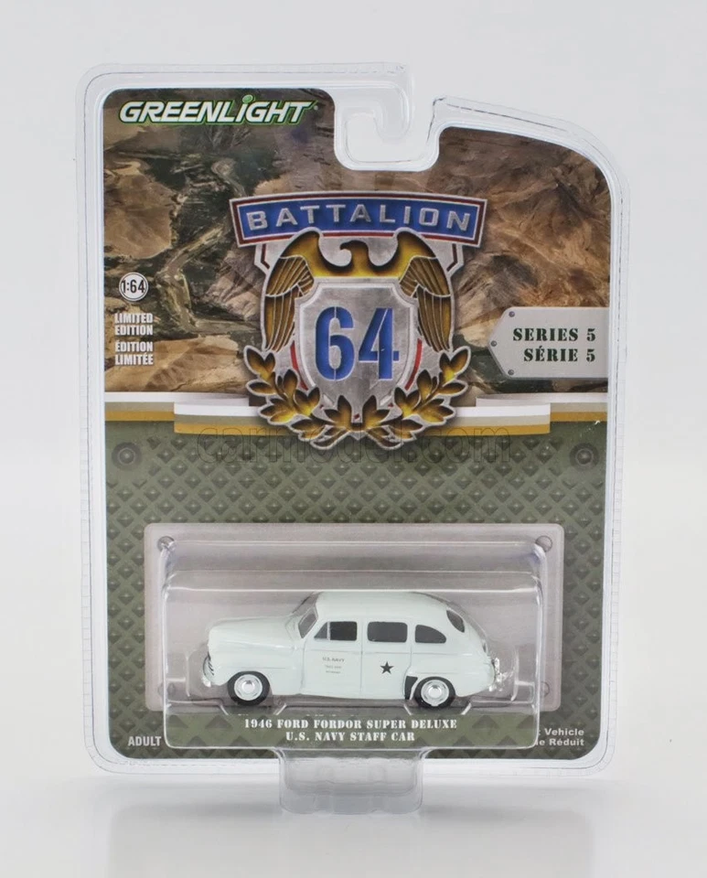 1/64 GREENLIGHT - FORD USA - FORDOR SUPER DELUXE USA NAVY 1946 61050C - Immagine 1 di 1