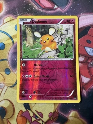 Dedenne 70/119 XY Phantom Forces REVERSE HOLO Pokemon LP - Image 1 of 2