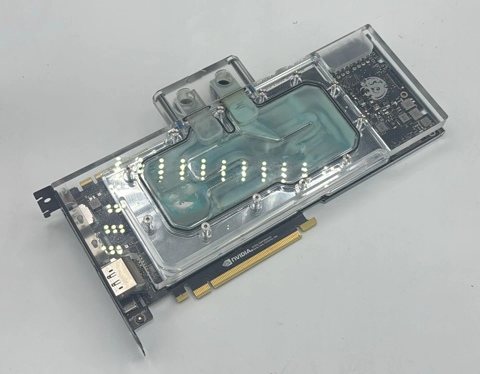 Nvidia 2080 Ti 11GB DDR5 RGB GPU with Water Block  (/RT6-24135-2080TI-WB-UG) - Image 1 of 2