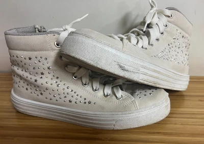 Bedazzeled women's High Top Sneakers US Size 8.5 (39) Made in Italy - Image 1 of 4