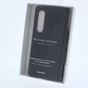 Samsung Flip Cover with Pen for Galaxy Z Fold3 5G (NO PEN) Black - Picture 1 of 5