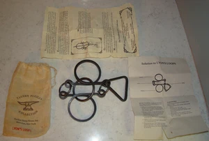 Tavern Puzzle Lyons Loop  Tucker Jones House Collection Hand Forged Steel 1989 - Picture 1 of 6