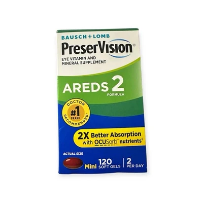 PreserVision Areds 2 Eye Vitamin and Mineral - 120 Softgels Free Shippi 2027 - Image 1 of 3