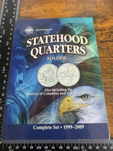 Whitman Statehood Quarters Folder 1999–2009 – Near Complete Set (54/56 Coins) - Picture 1 of 6